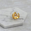 Brass With 18K Yellow Gold Plated English Letters Alphabet Rings Size Adjustable - A - Luxury Jewelry by WAAMII