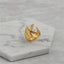 Brass With 18K Yellow Gold Plated English Letters Alphabet Rings Size Adjustable Jewelry WAAMII K
