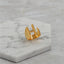 Brass With 18K Yellow Gold Plated English Letters Alphabet Rings Size Adjustable Jewelry WAAMII H