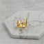 Brass With 18K Yellow Gold Plated English Letters Alphabet Rings Size Adjustable - J - Luxury Jewelry by WAAMII