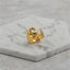 Brass With 18K Yellow Gold Plated English Letters Alphabet Rings Size Adjustable - S - Luxury Jewelry by WAAMII