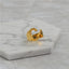 Brass With 18K Yellow Gold Plated English Letters Alphabet Rings Size Adjustable - C - Luxury Jewelry by WAAMII