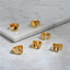 Brass With 18K Yellow Gold Plated English Letters Alphabet Rings Size Adjustable Jewelry WAAMII