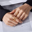 Brass With 18K Yellow Gold Plated English Letters Alphabet Rings Size Adjustable Jewelry WAAMII