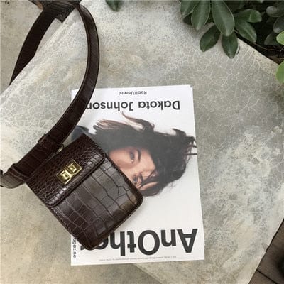 Bristol Crocodile Pattern Eco Leather Waist Bags - - Luxury bags by WAAMII