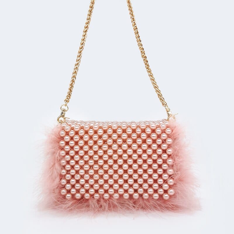 Celia Plush Beaded Clutch - - Luxury bags by WAAMII
