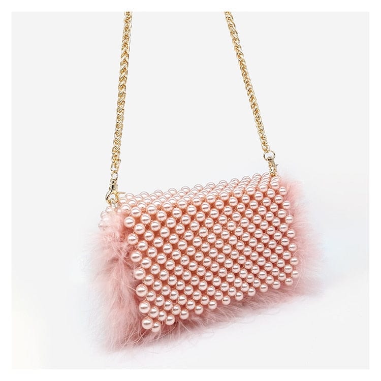 Celia Plush Beaded Clutch - - Luxury bags by WAAMII