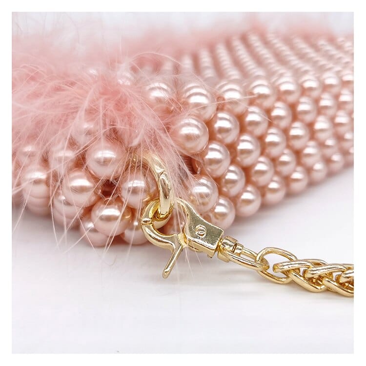 Celia Plush Beaded Clutch - - Luxury bags by WAAMII