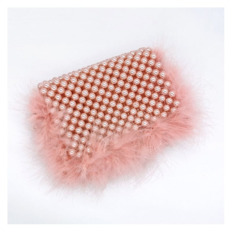 Celia Plush Beaded Clutch - - Luxury bags by WAAMII