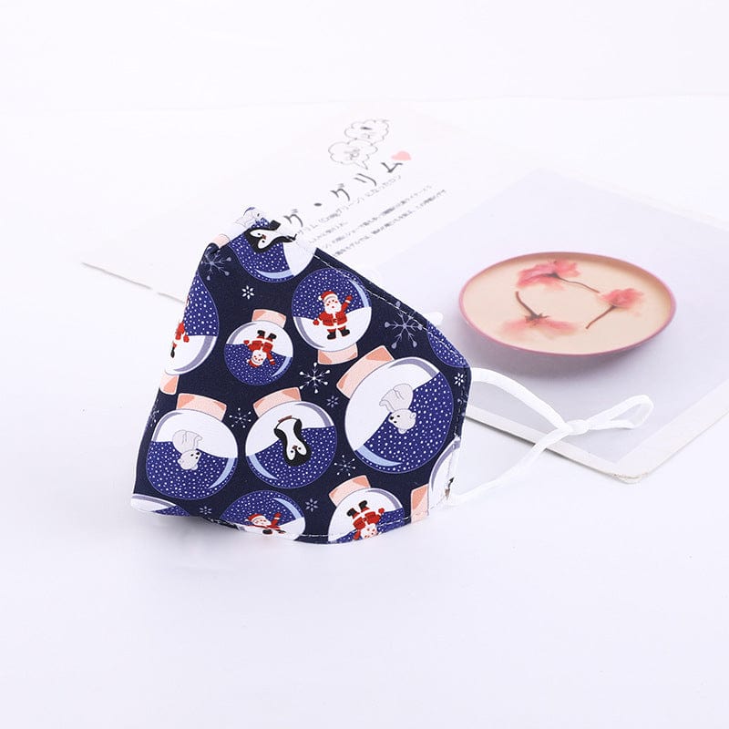 Christmas Halloween Pumpkin Skull Print 100% Cotton Fashion Masks-H38 - 06 2 Layers-Universal - Luxury Accessories by WAAMII