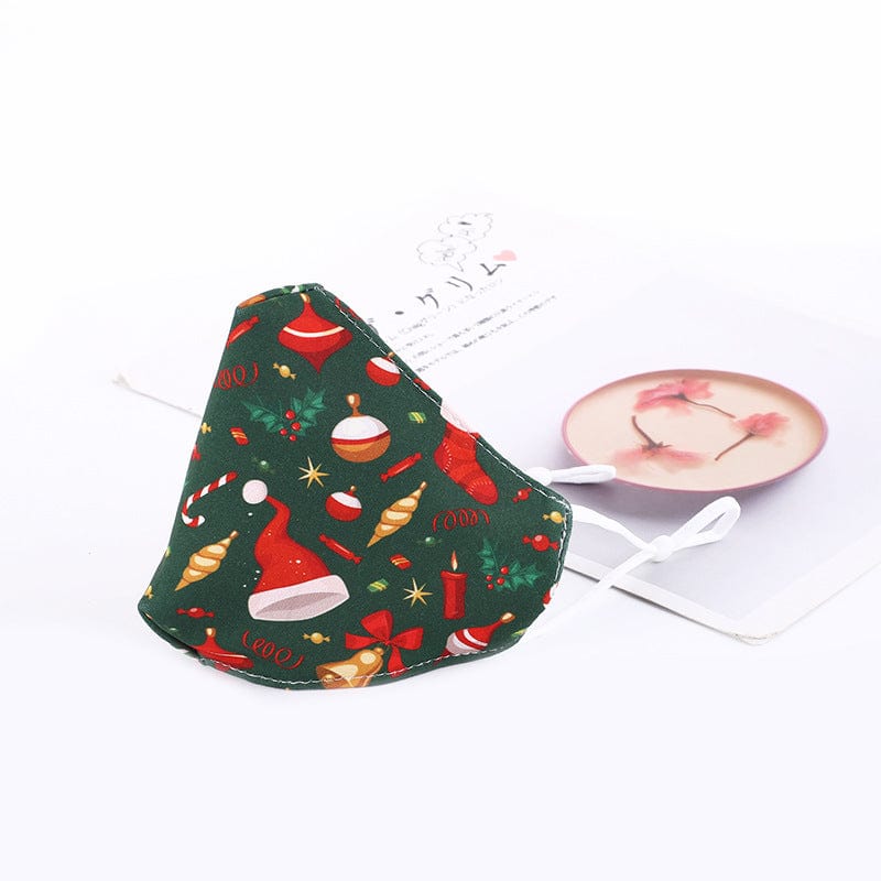Christmas Halloween Pumpkin Skull Print 100% Cotton Fashion Masks-H38 - 05 2 Layers-Universal - Luxury Accessories by WAAMII