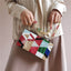 Classic Geometric Lattice Patchwork Acrylic Clutch - - Luxury bags by WAAMII