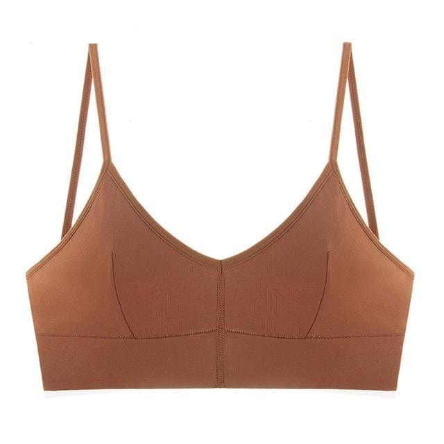 Clear Back Bra Backless Bra Push Up Bras - Coral Red S - Luxury Accessories by WAAMII