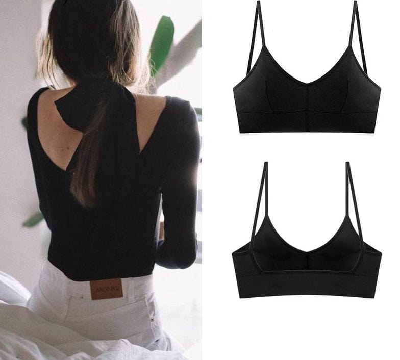 Clear Back Bra Backless Bra Push Up Bras - - Luxury Accessories by WAAMII
