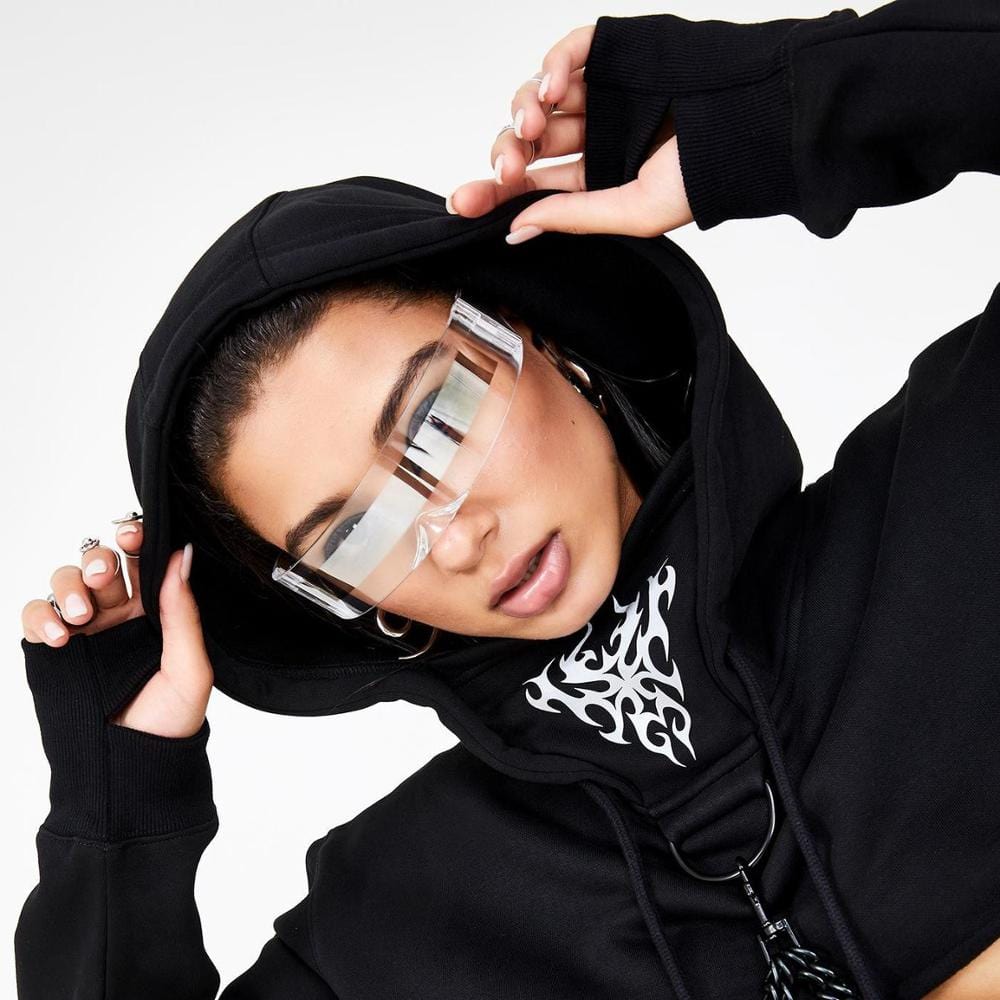 Cobalt Robo Raver Shield Cool Sunglasses - - Luxury Accessories by WAAMII