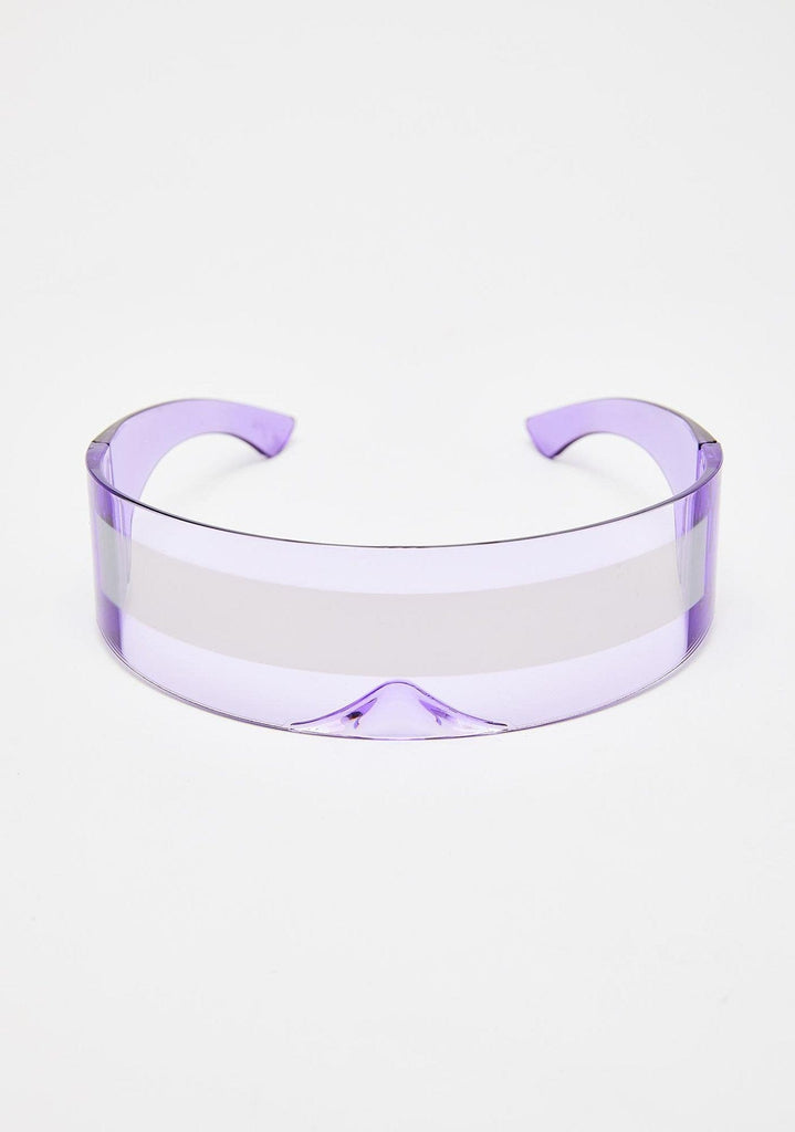 Cobalt Robo Raver Shield Cool Sunglasses - - Luxury Accessories by WAAMII