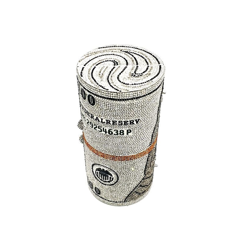Crystal Bling Dollar Bill Money Clutch Purse Handbag-WM79 - - Luxury bags by WAAMII