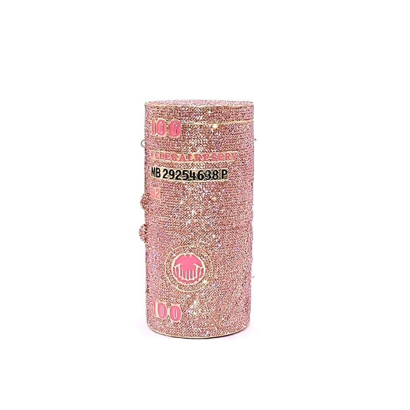 Crystal Bling Dollar Bill Money Clutch Purse Handbag-WM79 - - Luxury bags by WAAMII