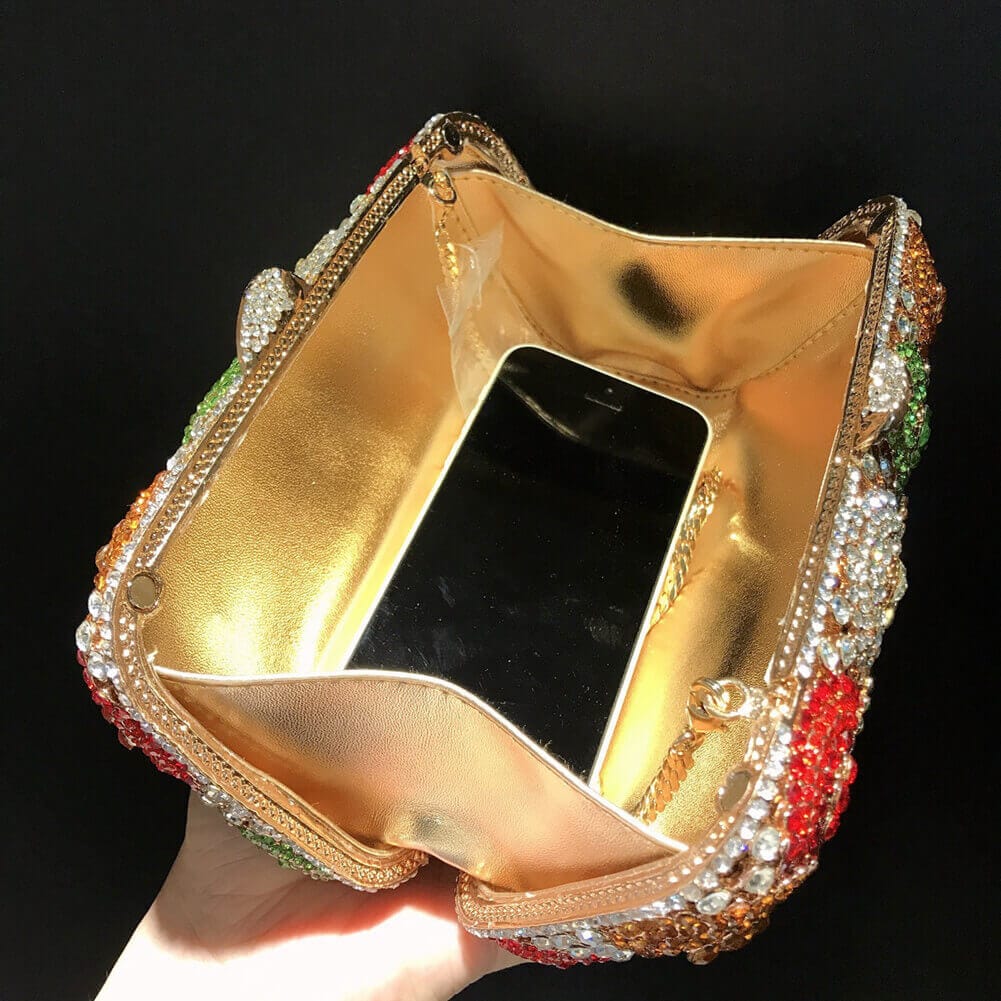 Crystal Colorful Bubble Clutch Evening Bag - - Luxury bags by WAAMII