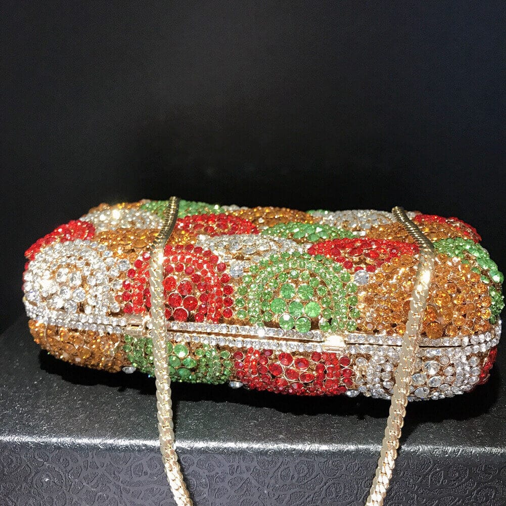 Crystal Colorful Bubble Clutch Evening Bag - - Luxury bags by WAAMII