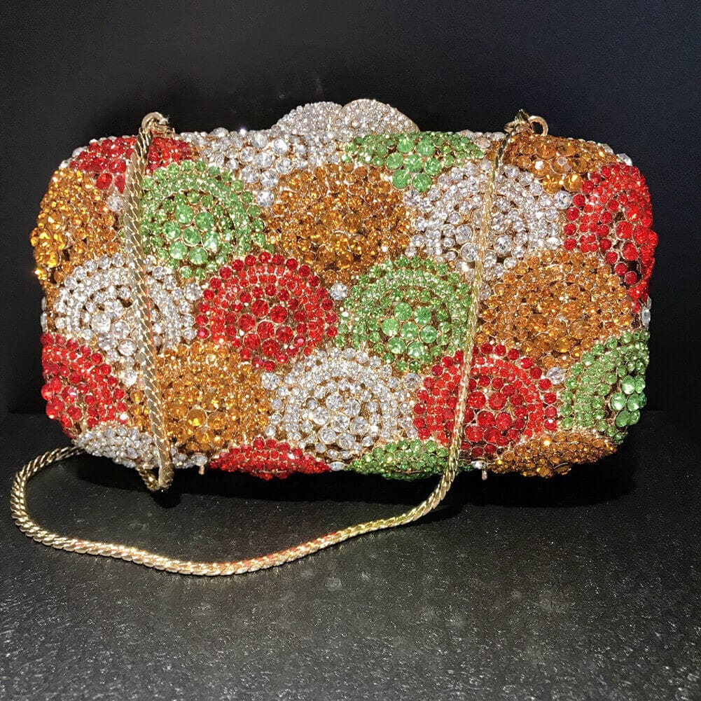 Crystal Colorful Bubble Clutch Evening Bag - - Luxury bags by WAAMII