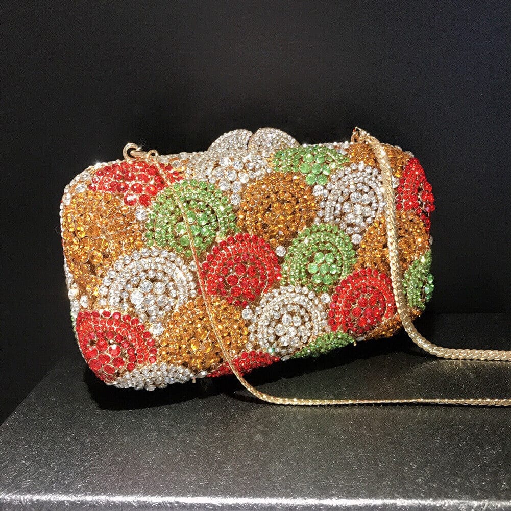 Crystal Colorful Bubble Clutch Evening Bag - - Luxury bags by WAAMII