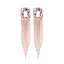 Crystal Diamond Long Tassel Earrings