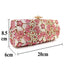 Crystal Flower Bridal Clutch Rhinestone Evening Bag - - Luxury bags by WAAMII