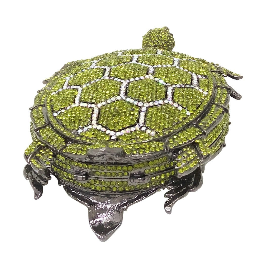 Crystal Turtle Animcal Clutch Handbag - - Luxury bags by WAAMII