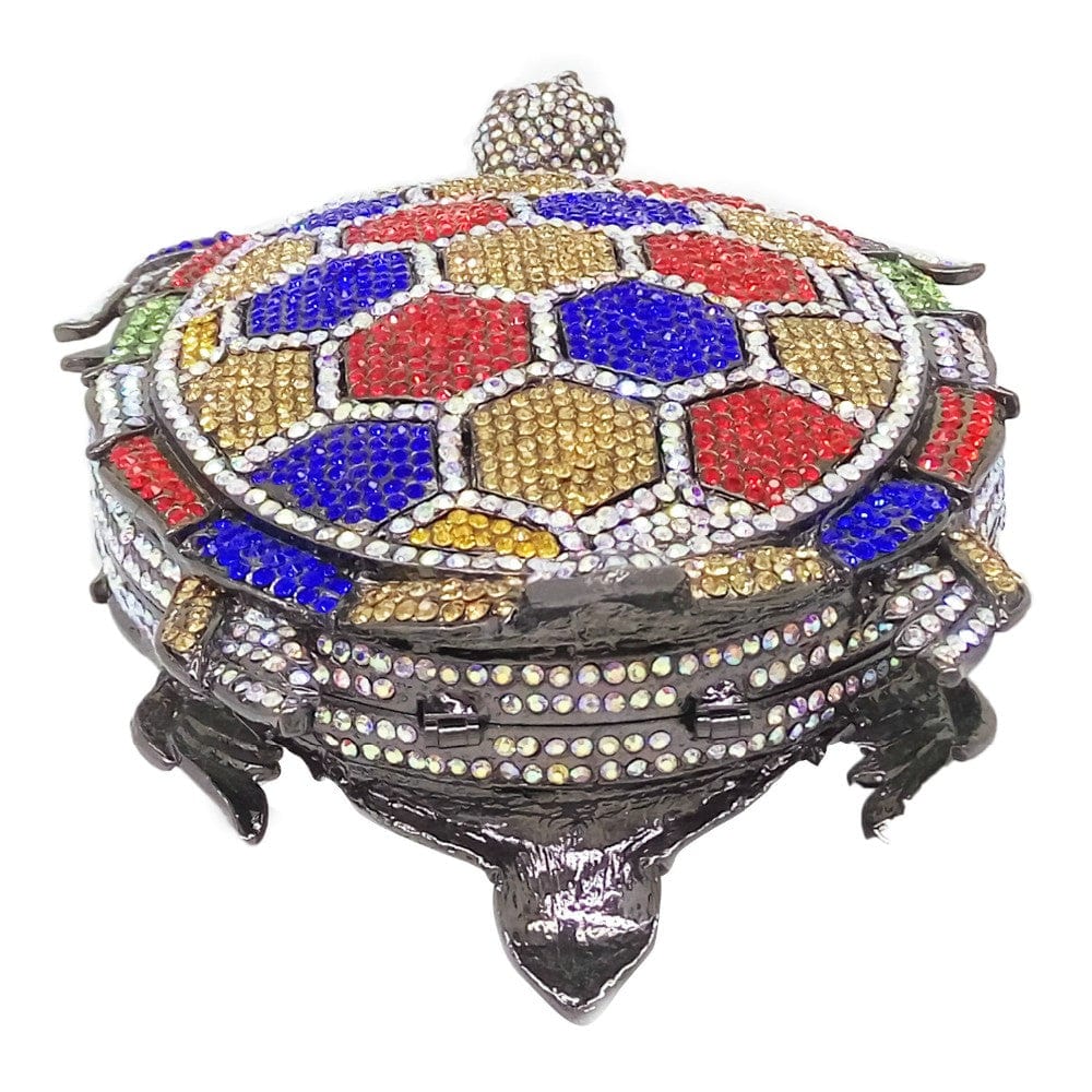 Crystal Turtle Animcal Clutch Handbag - - Luxury bags by WAAMII