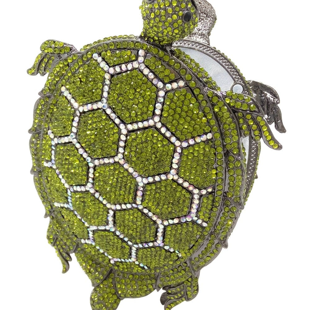 Crystal Turtle Animcal Clutch Handbag - - Luxury bags by WAAMII