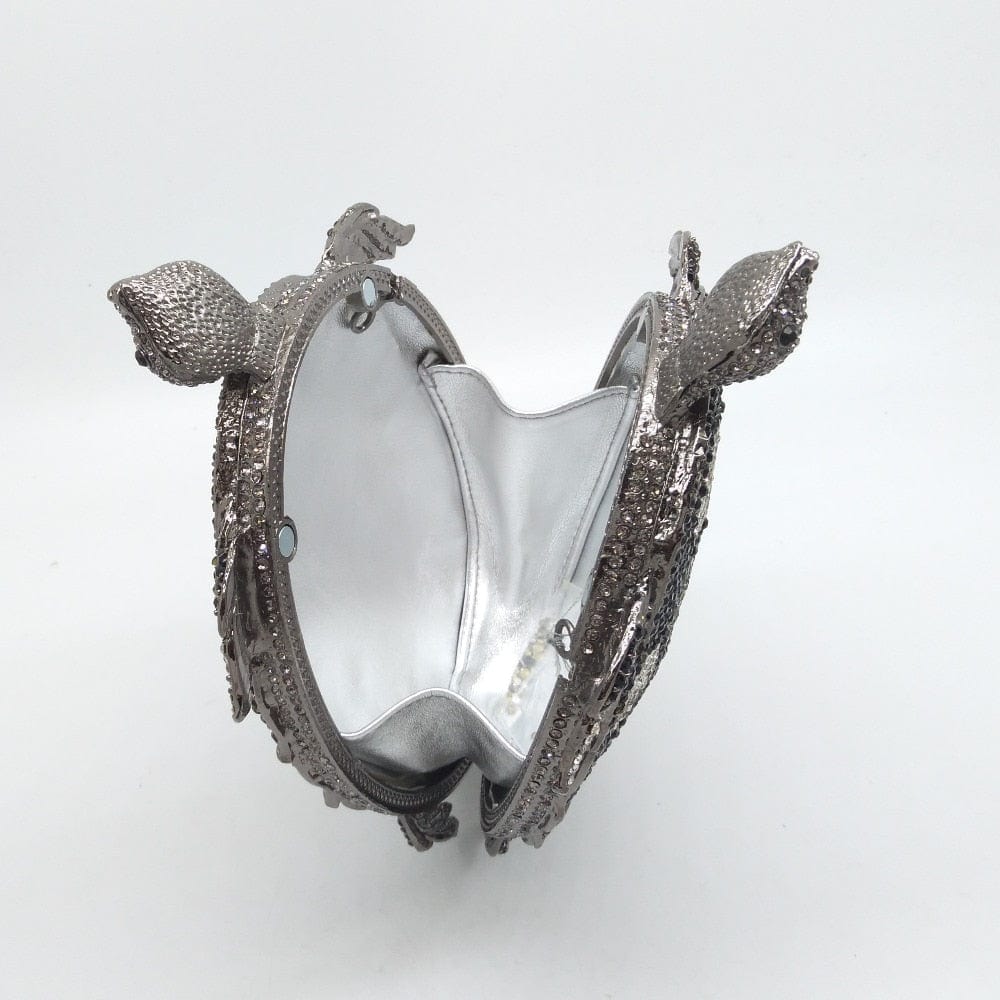 Crystal Turtle Animcal Clutch Handbag - - Luxury bags by WAAMII