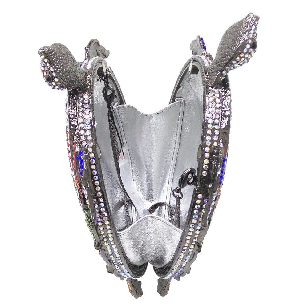 Crystal Turtle Animcal Clutch Handbag - - Luxury bags by WAAMII
