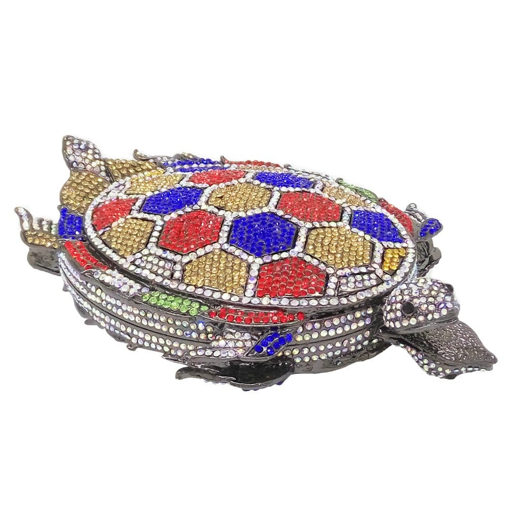 Crystal Turtle Animcal Clutch Handbag - - Luxury bags by WAAMII