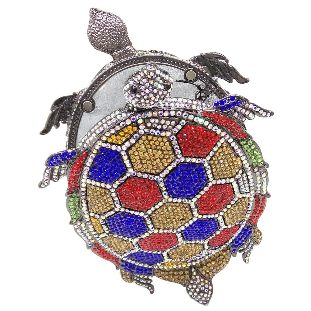 Crystal Turtle Animcal Clutch Handbag - - Luxury bags by WAAMII