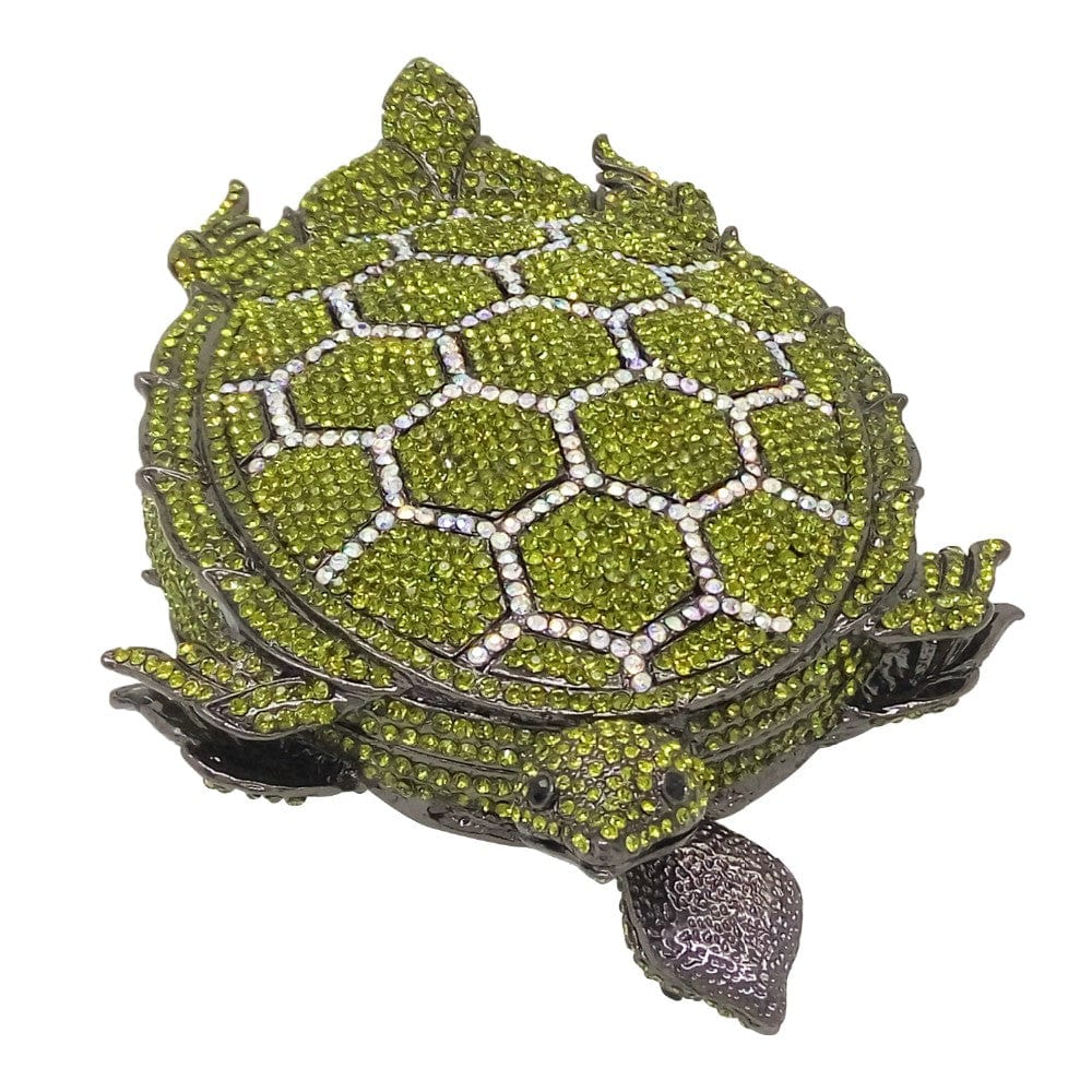 Crystal Turtle Animcal Clutch Handbag - - Luxury bags by WAAMII