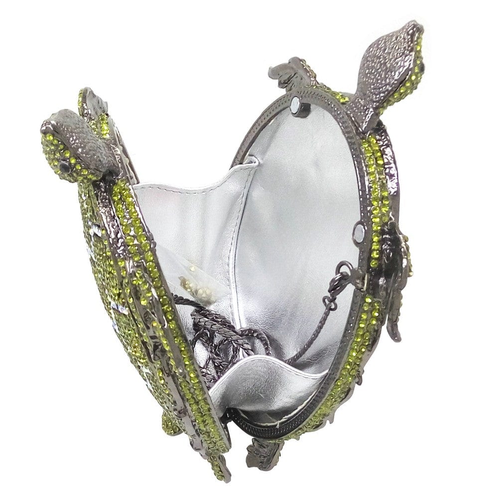 Crystal Turtle Animcal Clutch Handbag - - Luxury bags by WAAMII