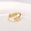 Custom Ring Gold Heart Name Ring Personalized Spiral Style Name - - Luxury Jewelry by WAAMII