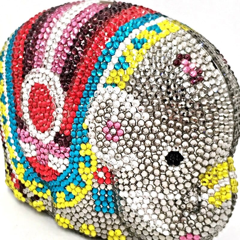 Cute Mini Elephant Full Rhinestone Purse Clutch - - Luxury bags by WAAMII