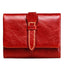 Cutest Genuine Leather Burgundy Mini Purse Wallet bags WAAMII red  