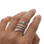 Cz Wide Wrap Around Multi-Row Snake Ring - - Luxury Jewelry by WAAMII