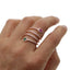 Cz Wide Wrap Around Multi-Row Snake Ring - - Luxury Jewelry by WAAMII