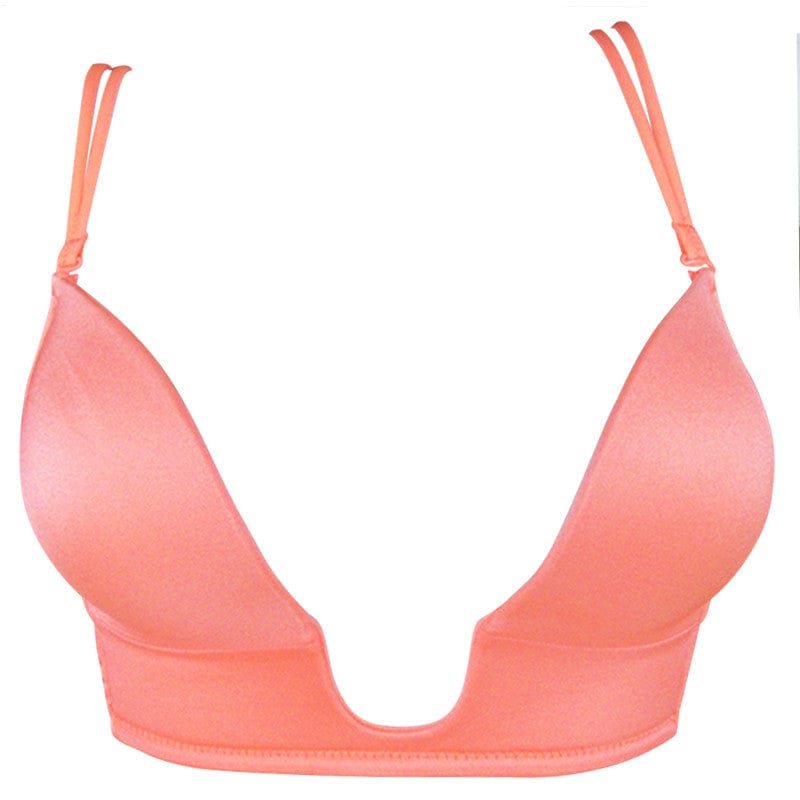 Deep U Backless Bra Push Up Bra Long Time Strapless Bra - - Luxury Accessories by WAAMII