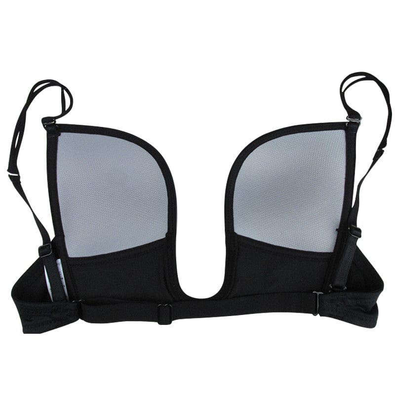 Deep U Backless Bra Push Up Bra Long Time Strapless Bra - - Luxury Accessories by WAAMII