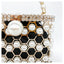 Della Pearl Beaded Honeycomb Clutch