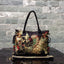 Designer Luxury Gold Thread Phoenix Hand Embroidery Bag Tote-Wood Bead Trim Limited Edition - Black 45x32x11cm - Luxury bags by WAAMII