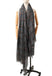 Designer Shawl Gold Thread Metalic Plaid Scarf-Pink/Black - - Luxury Accessories by WAAMII