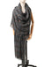 Designer Shawl Gold Thread Metalic Plaid Scarf-Pink/Black - - Luxury Accessories by WAAMII