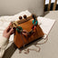 Designer Wooden Clutch Crossbody Bag With Acrylic Bold Chains - - Luxury bags by WAAMII