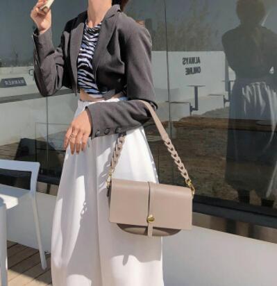 Diana Gold-Tone Bucket Leather Satchel - Khaki - Luxury bags by WAAMII